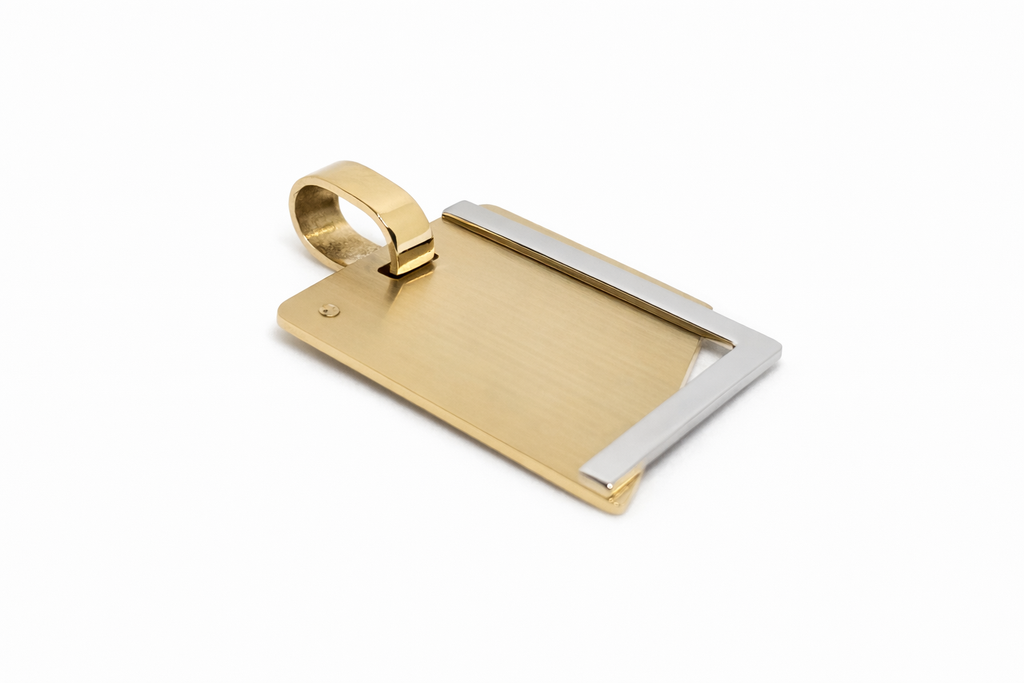 Colgante Oro 18K Placa