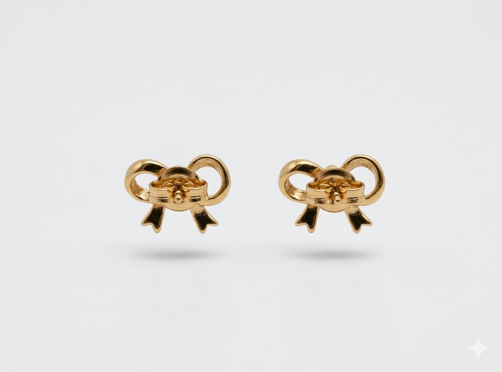 Pendientes Oro 18K Lazo
