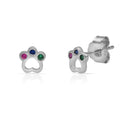 Pendientes Plata 925 Huella Perro 6mm