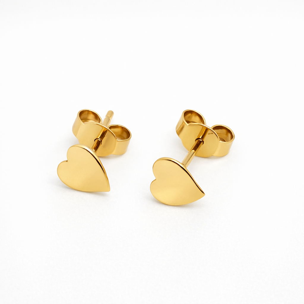 Pendientes Oro 18K Corazones