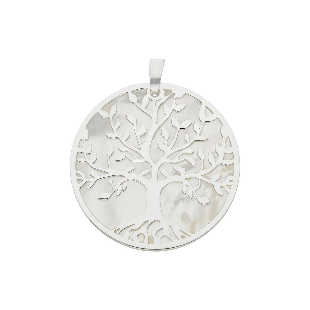Colgante Árbol de la Vida Nácar Plata 925 18mm