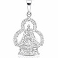 Medalla Virgen de la Cabeza Grande Plata 925 18x26mm