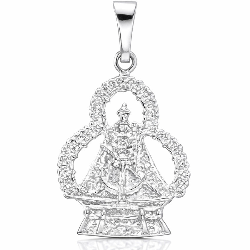 Medalla Virgen de la Cabeza Grande Plata 925 18x26mm
