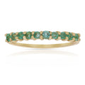 Sortija Oro 18Kl con 10 Esmeraldas Finas