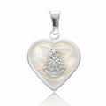Medalla Virgen del Rocío con Nácar Plata 925 16x18mm