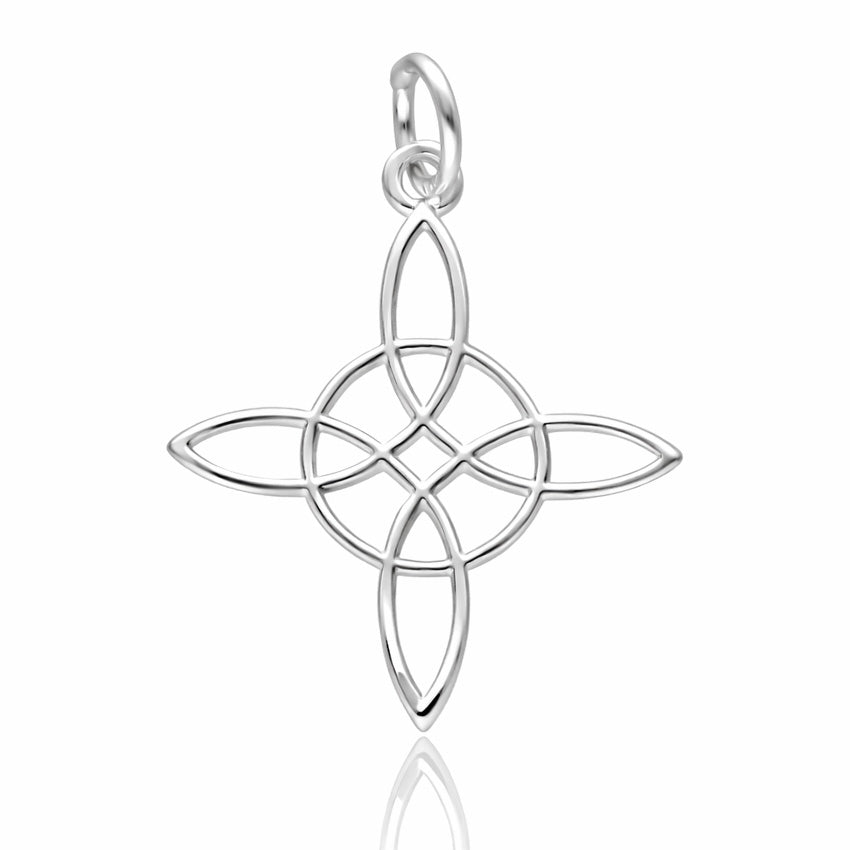 Colgante Nudo de Bruja Plata 925 19mm