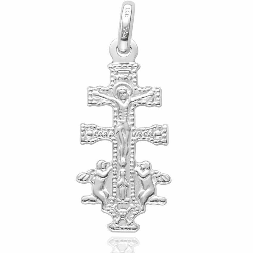 Cruz Caravaca Plata 925 15x36mm