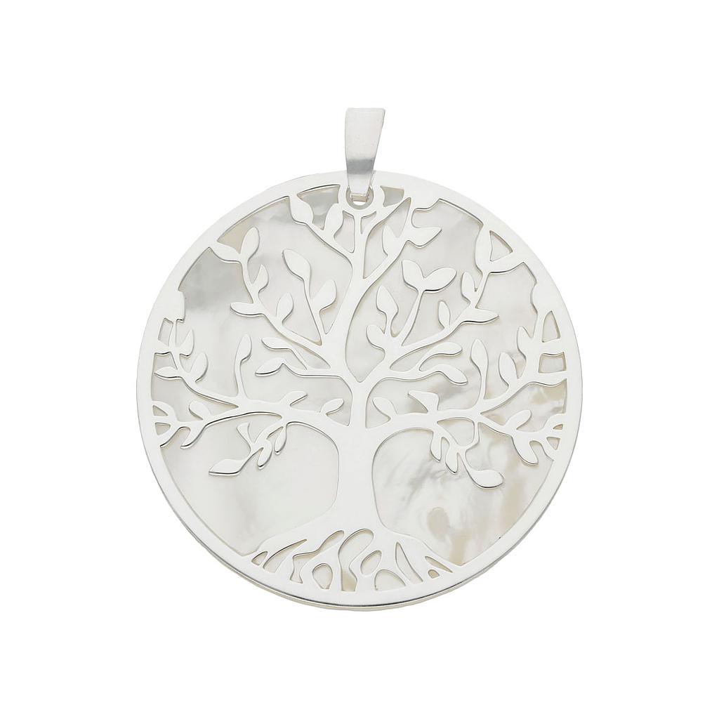 Colgante Árbol de la Vida Nácar Plata 925 25mm