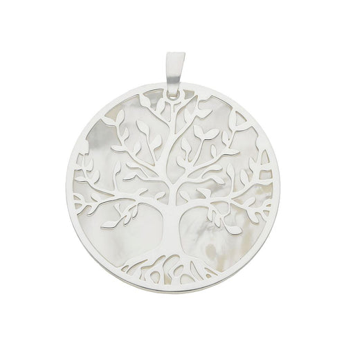 Colgante Árbol de la Vida Nácar Plata 925 25mm