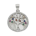 Colgante Árbol de la Vida Nácar Plata 925 17mm