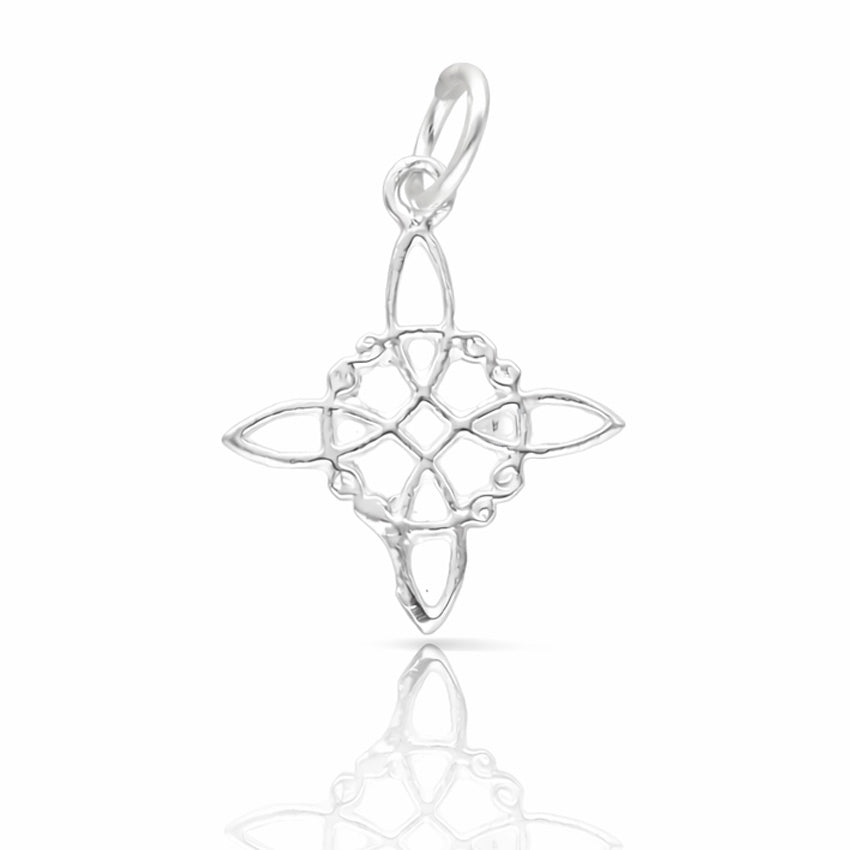 Colgante Nudo de Bruja Plata 925 13mm