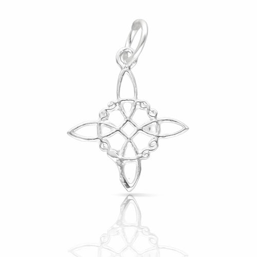 Colgante Nudo de Bruja Plata 925 13mm