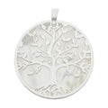 Colgante Árbol de la Vida Nácar Plata 925 30mm