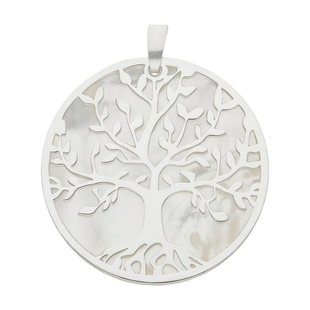 Colgante Árbol de la Vida Nácar Plata 925 30mm