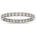 Sortija Infinity Oro Blanco 18Kl con Circonitas 2,50mm