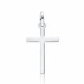 Cruz Lisa Plata 15x24mm