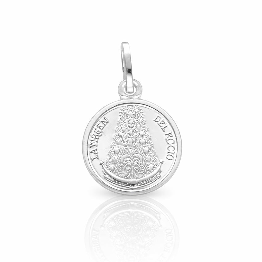 Medalla Virgen del Rocío Plata 12mm