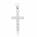 Cruz Plata Cristo 13x24mm
