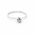 Anillo oro blanco 18K Brillante