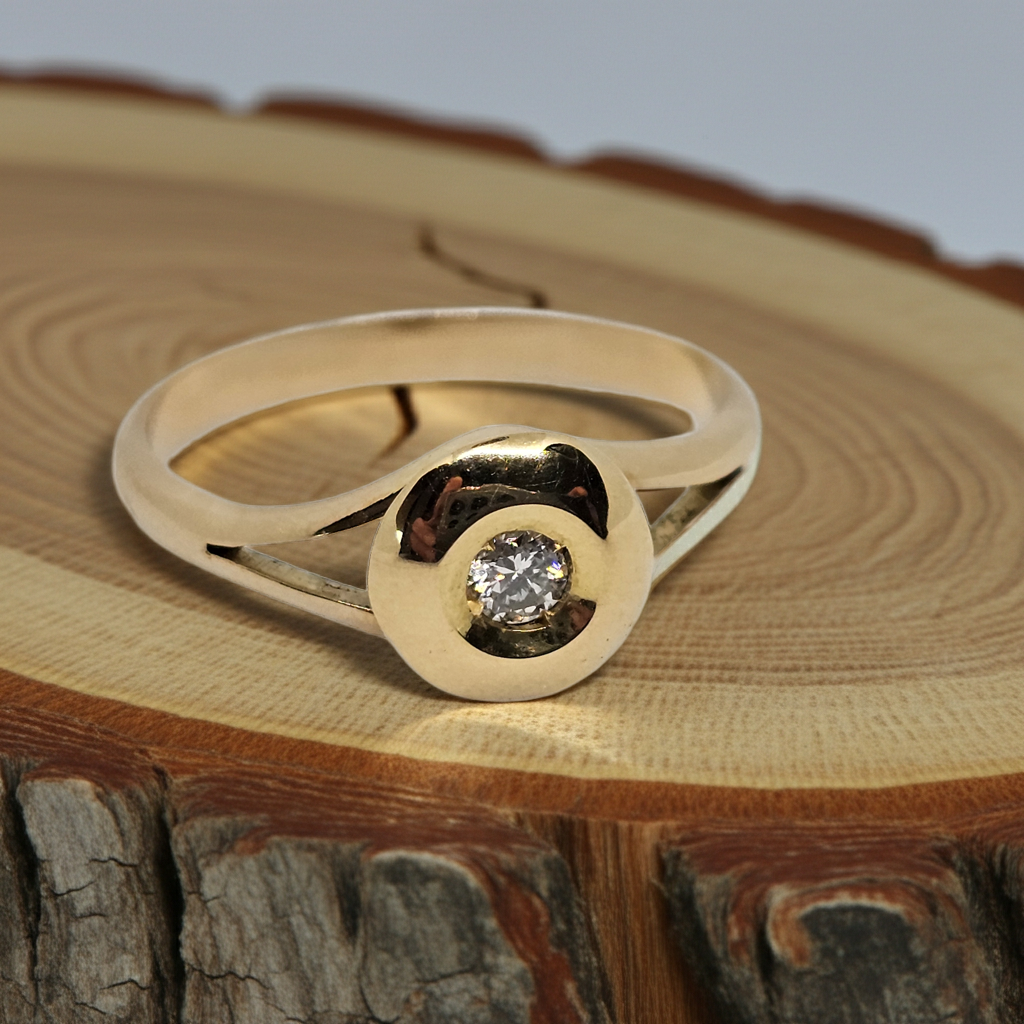 Aros Oro 18K Filigrana Bicolor