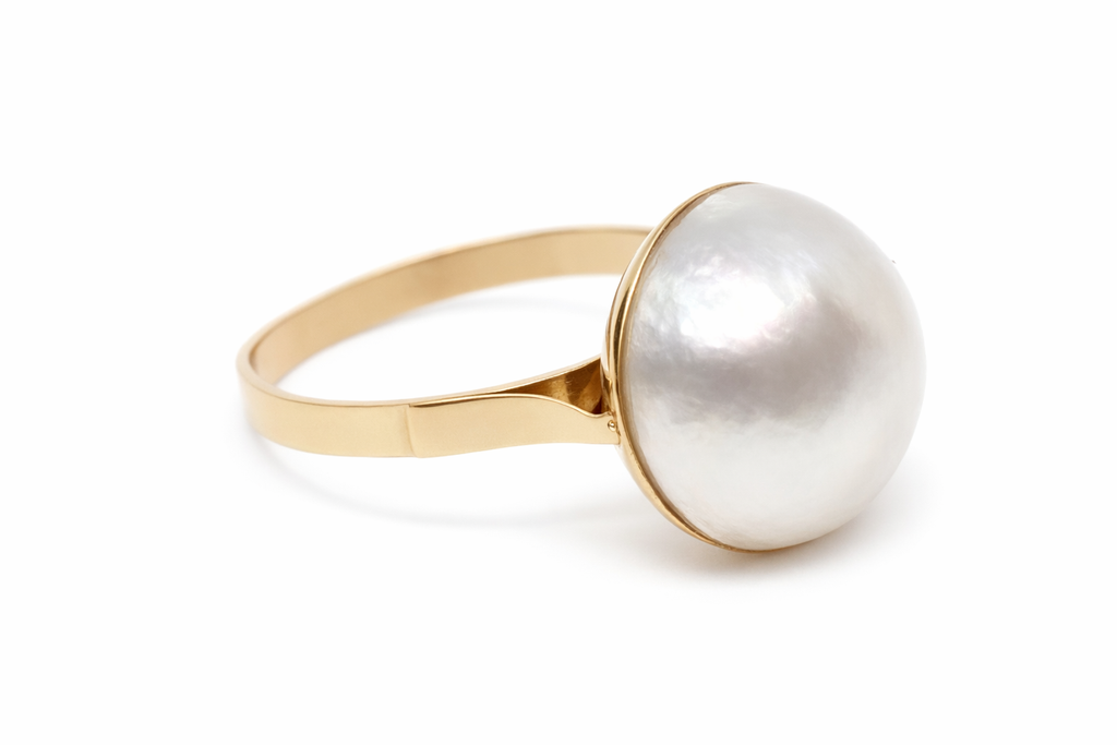 Anillo Oro 18K Perla Mabe