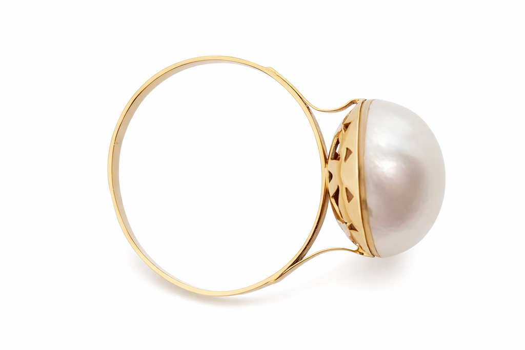 Anillo Oro 18K Perla Mabe