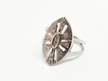 Anillo oro blanco 18K Circonitas