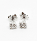 Pendientes Oro Blanco 18K Brillantes