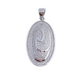 Colgante Plata 925 Ovalado Circonitas