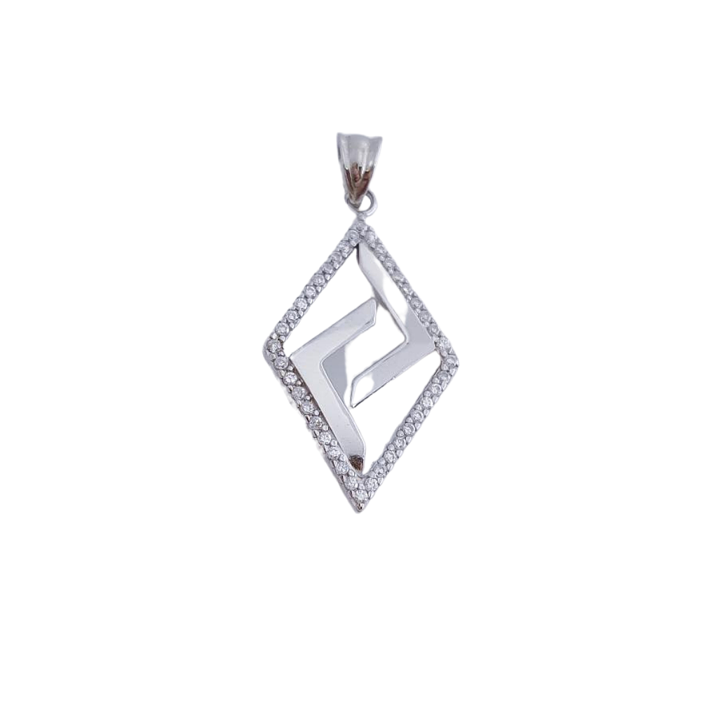 Colgante Plata 925 Rombo Circonitas