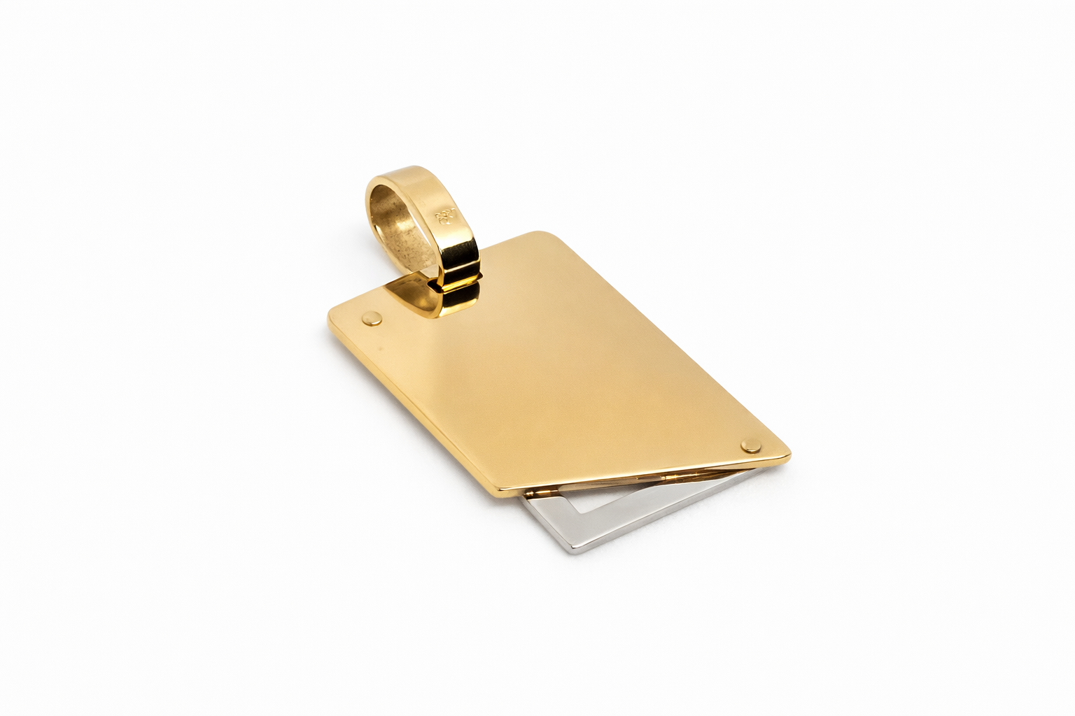 Colgante Oro 18K Placa
