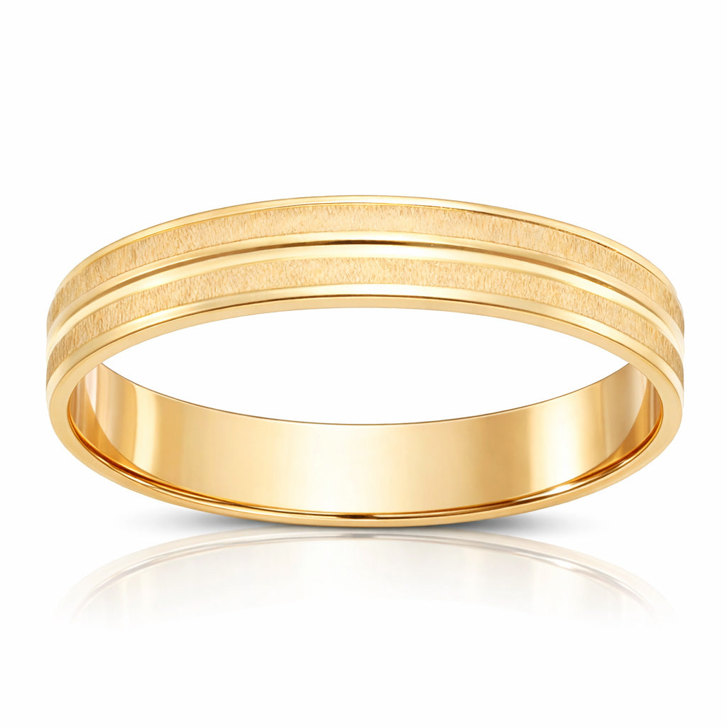 Alianza Oro 18Kl Tallada 4mm