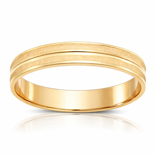 Alianza Oro 18Kl Tallada 4mm