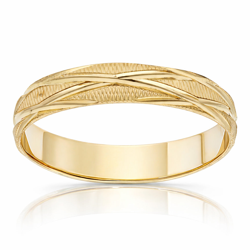 Alianza Oro 18Kl Tallada 4mm