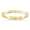 Alianza Oro 18Kl Lisa con Circonita 2mm
