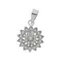Colgante Oro Blanco 18KL Sol