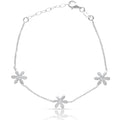 Pulsera Plata 925mm Margaritas + Circonitas
