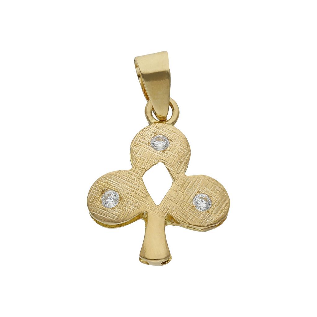 Colgante Oro 18KL Trébol