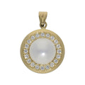 Colgante Oro 18KL Circonitas y Perla