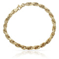 Pulsera Salomónica Tallada Oro 18K 4.50mm