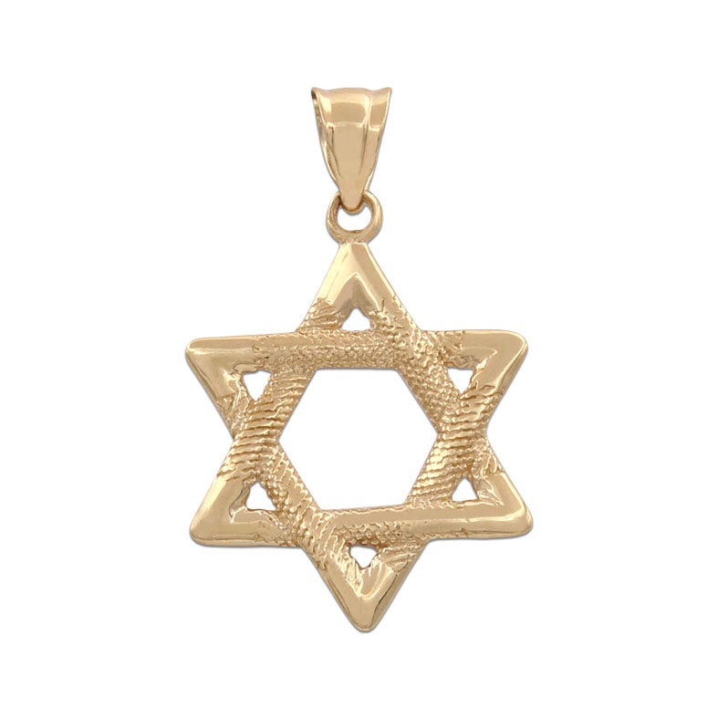 Colgante Oro 18K Estrella de David 15x22mm