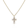 Gargantilla Oro 18K Cruz Circonitas