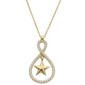Gargantilla Oro 18K Estrella Circonitas