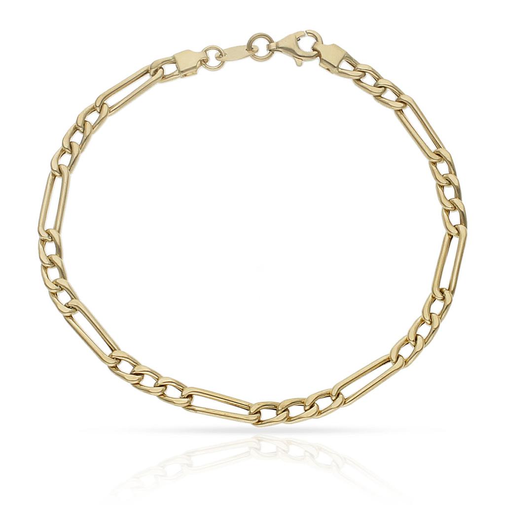 Pulsera Oro 18Kl Hueca 3x1 - 4mm