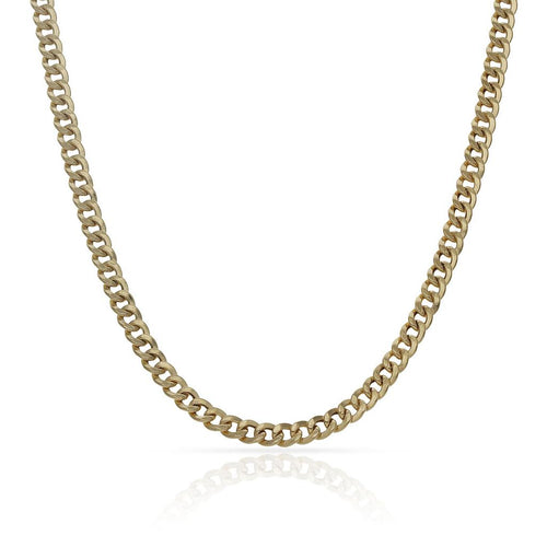 Cadena Oro 18K Barbada Hueca - 3MM