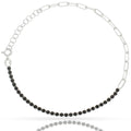Pulsera Plata 925 Circonitas Negras