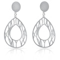 Pendientes Plata 925mm Lágrima Calados