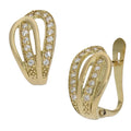 Pendientes Oro 18Kl Circonitas 8x13mm