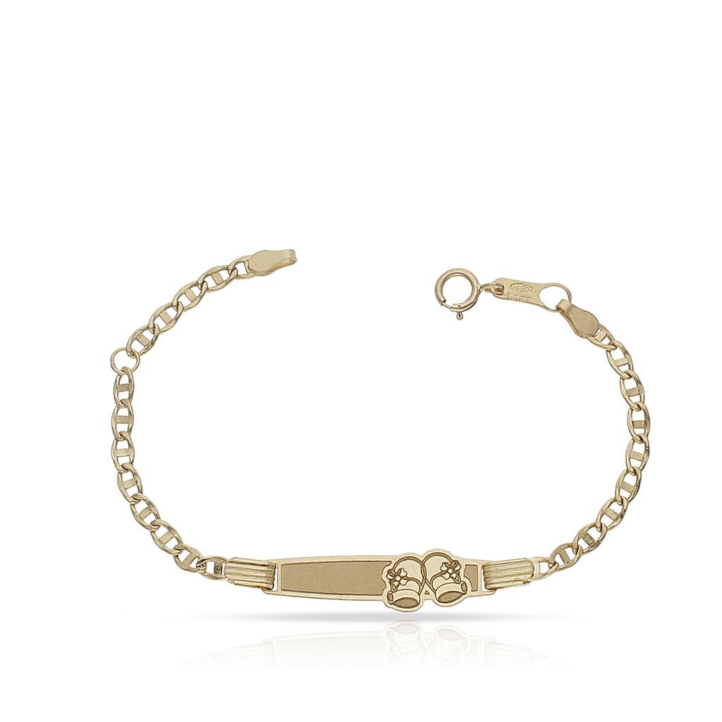 Pulsera Bebé Oro 18K Patucos