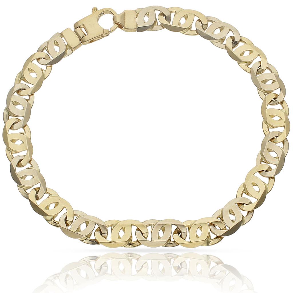 Pulsera Oro 18K Bicolor 7.50MM